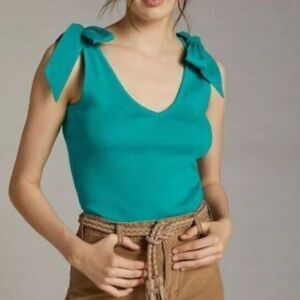 Anthropologie Maeve Teal Top